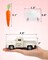 Easter Farmhouse Metal Truck with Bunny Butt Carrots Vintage Pickup Truck for Easter Spring Holiday Home Kitchen Tiered Tray Tabletop Bookshelf Decor